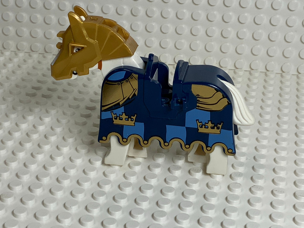 LEGO® Horse Barding, Armor Gold Crowns & Plate, 2490pb07