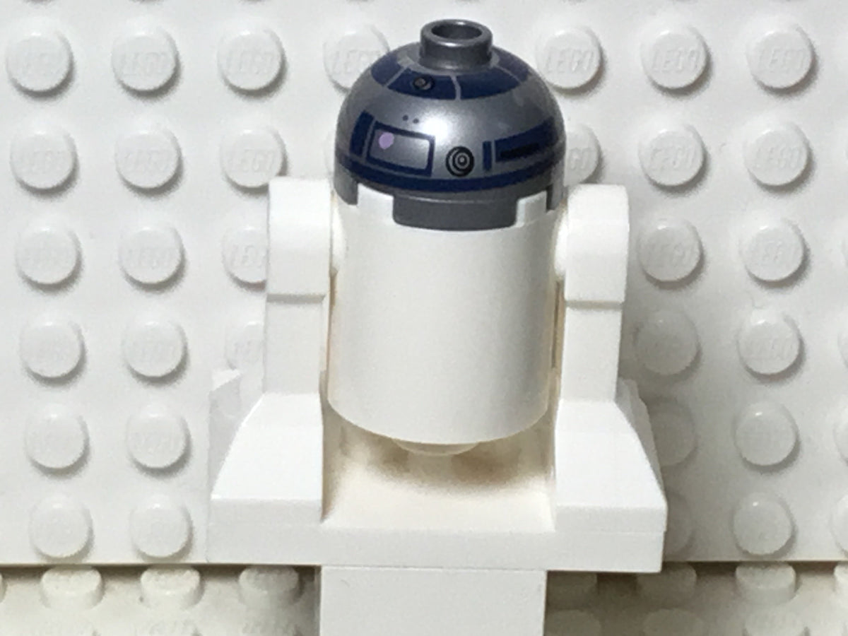 R2-D2, Flat Silver Head, Lavender Dots and Small Receptor, sw0527a, LEGO® Star Wars Minifigure