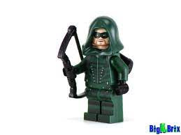 EMERALD ARROW OQ Custom Printed & Inspired Lego DC Minifigure