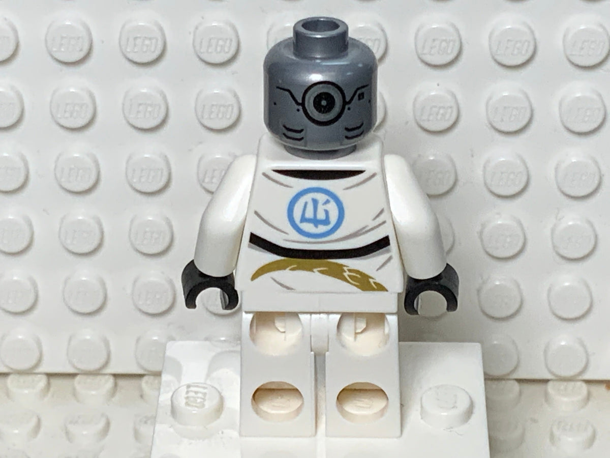Zane, Legacy, Shoulder Pad, Flat Silver Head, njo0670 - LEGO® Ninjago Minifigure
