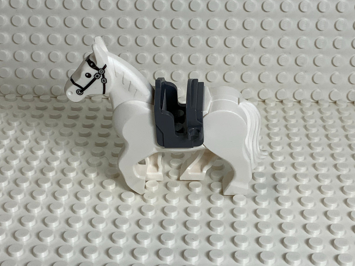 White LEGO® Horse w/ Movable Legs (Newer Version)