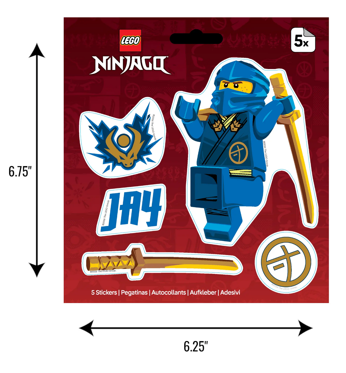 LEGO® NINJAGO® Sticker - Jay (53850)