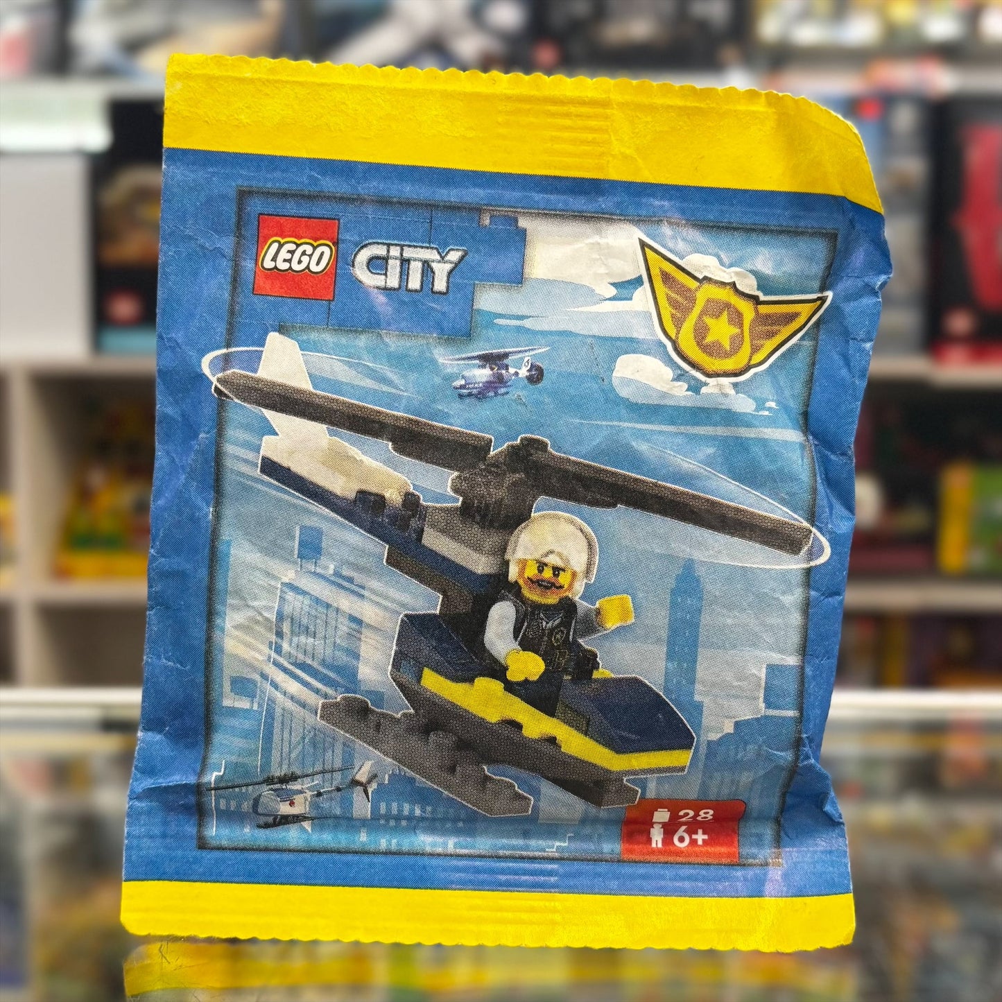 Policeman with Helicopter paper bag, 952402