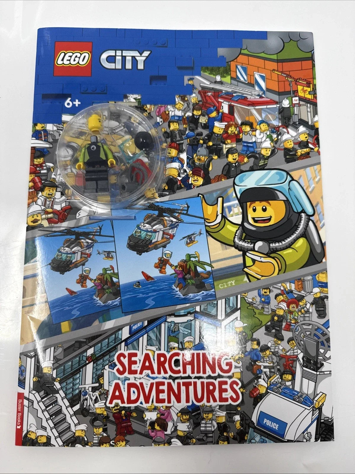 LEGO® City Book - Searching Adventures (Softcover) w/ MiniFig - Scuba Diver