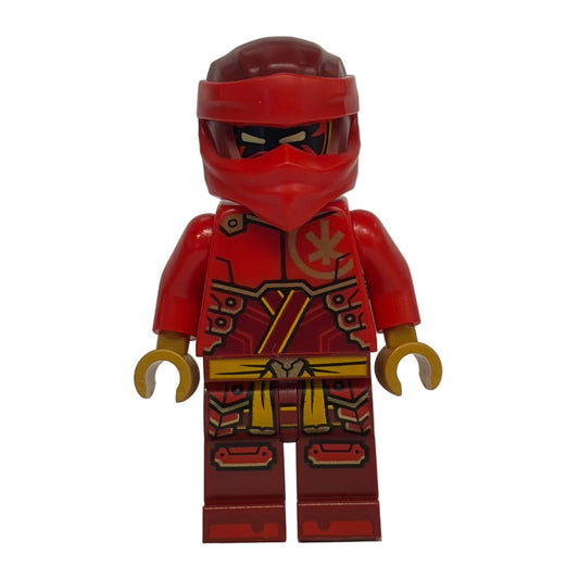 Kai - Dragons Rising, Tunic with Large Armor Plates, Red and Pearl Gold Head Wrap, njo0890 - LEGO® Ninjago Minifigure
