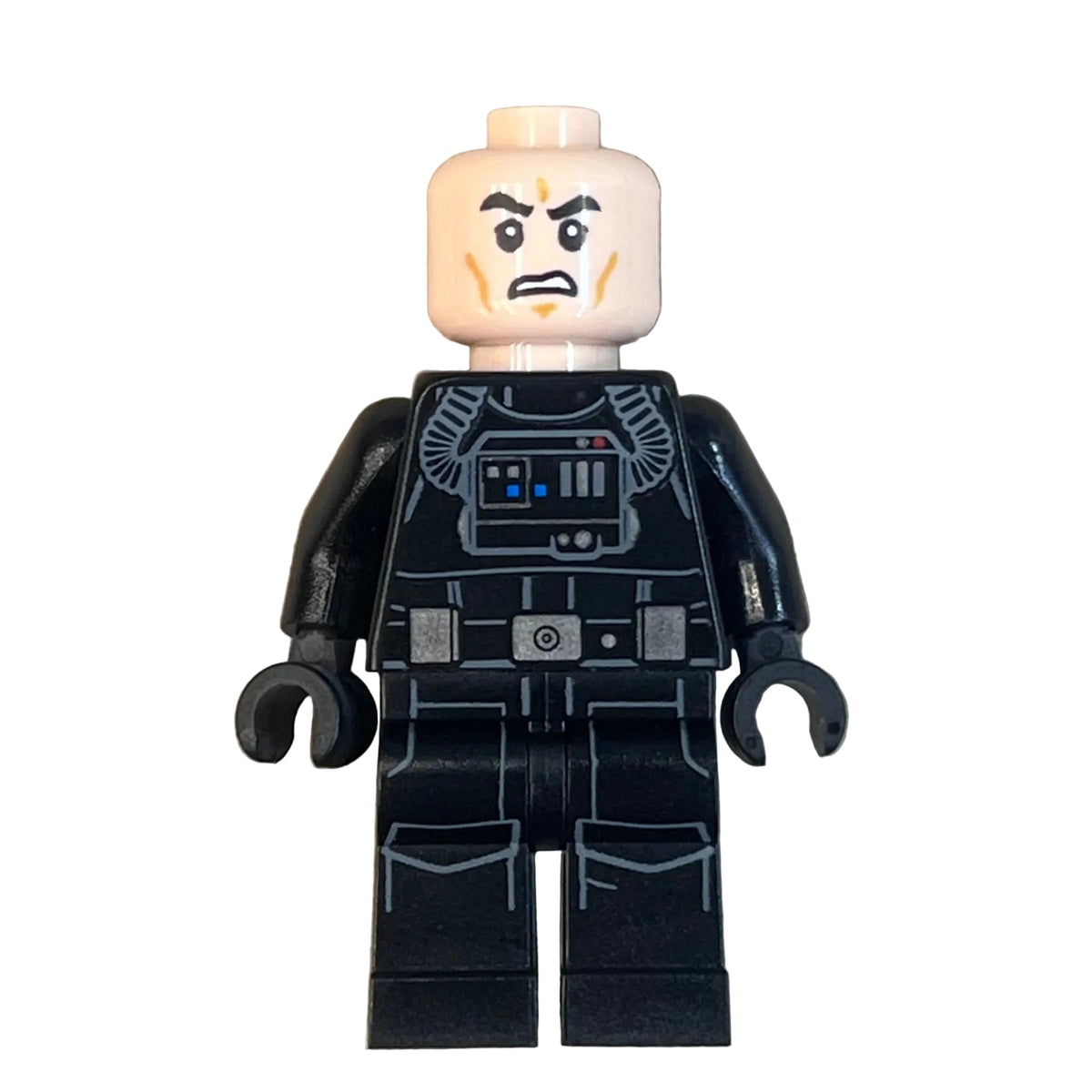 Imperial TIE Fighter Pilot - Light Nougat Head, Scowl, White Insignia on Helmet, sw0926