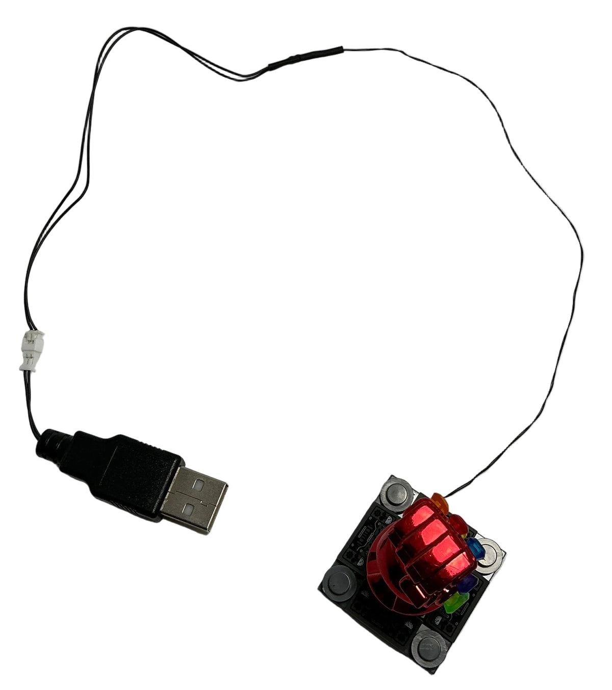 Light-Up Chrome Red Mini Nano Gauntlet, LW-76144