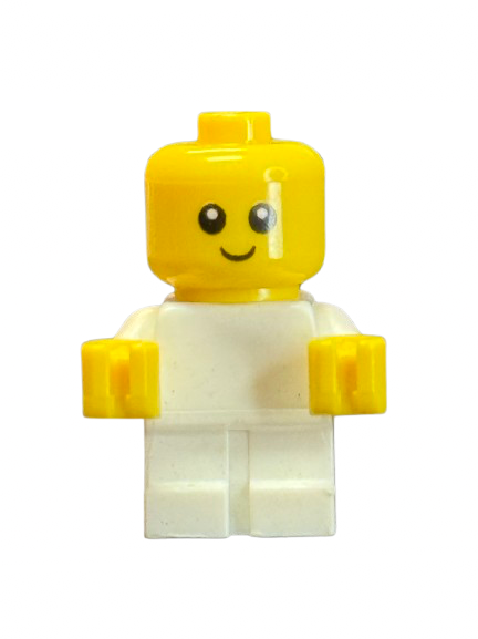 Baby - White Body with Yellow Hands, Head with Neck, njo0446