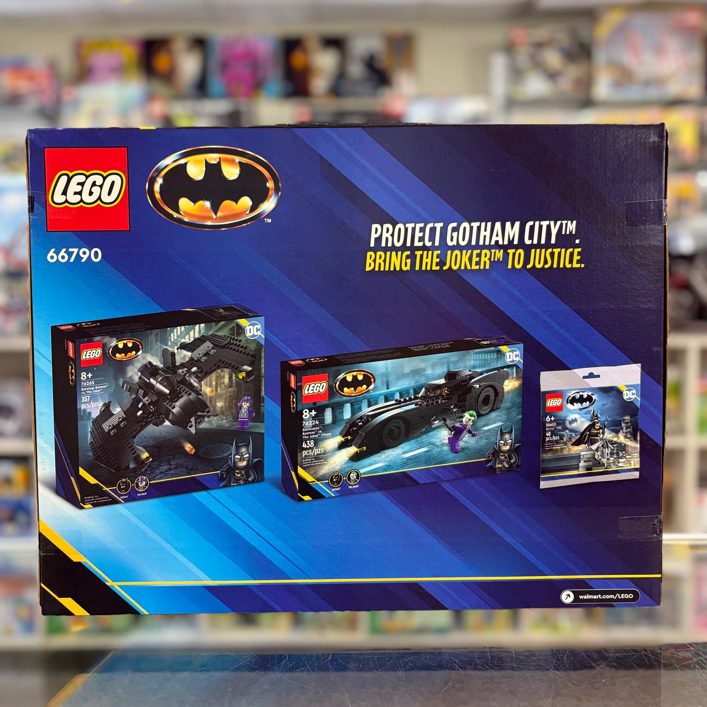 Super Heroes Bundle Pack, Batman, 3 in 1 Gift Set (Sets 30653, 76224, and 76265) - Batman vs. The Joker Gift Set, 66790