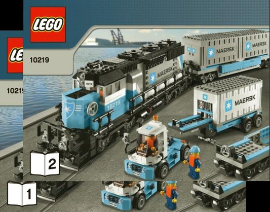 10219-Maersk Container Train - INSTRUCTIONS ONLY