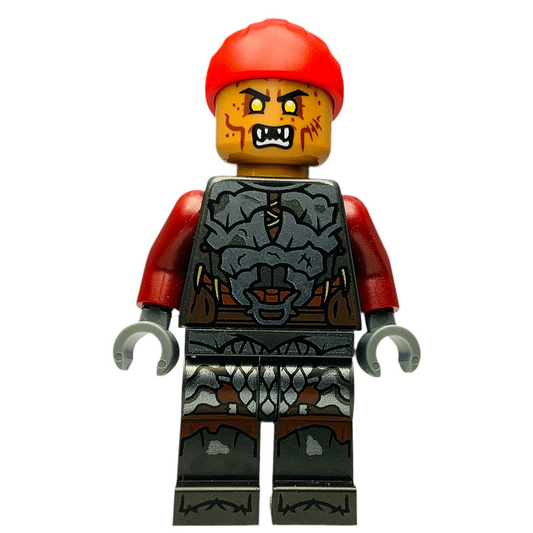Orc - Medium Nougat Head, Red Bandana, lor138, LEGO® Lord of the Rings™ Minifigure
