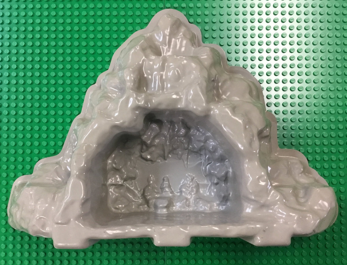 Baseplate, Raised Dragon Cave no Studs, Part# 4110165