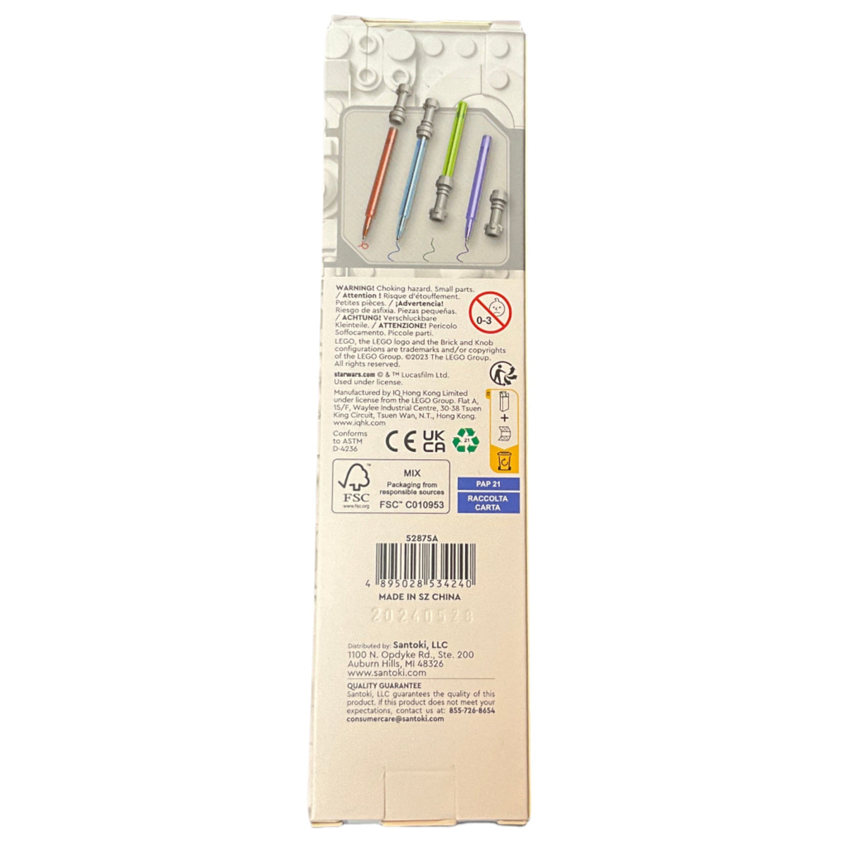Star Wars Lightsaber Gel Pens 4 Pack