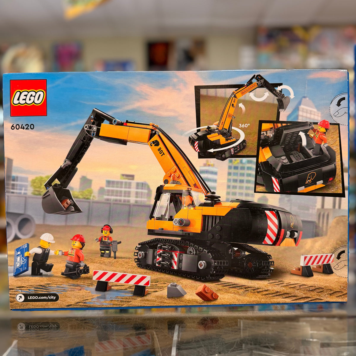 Yellow Construction Excavator, 60420 - LEGO® City Set
