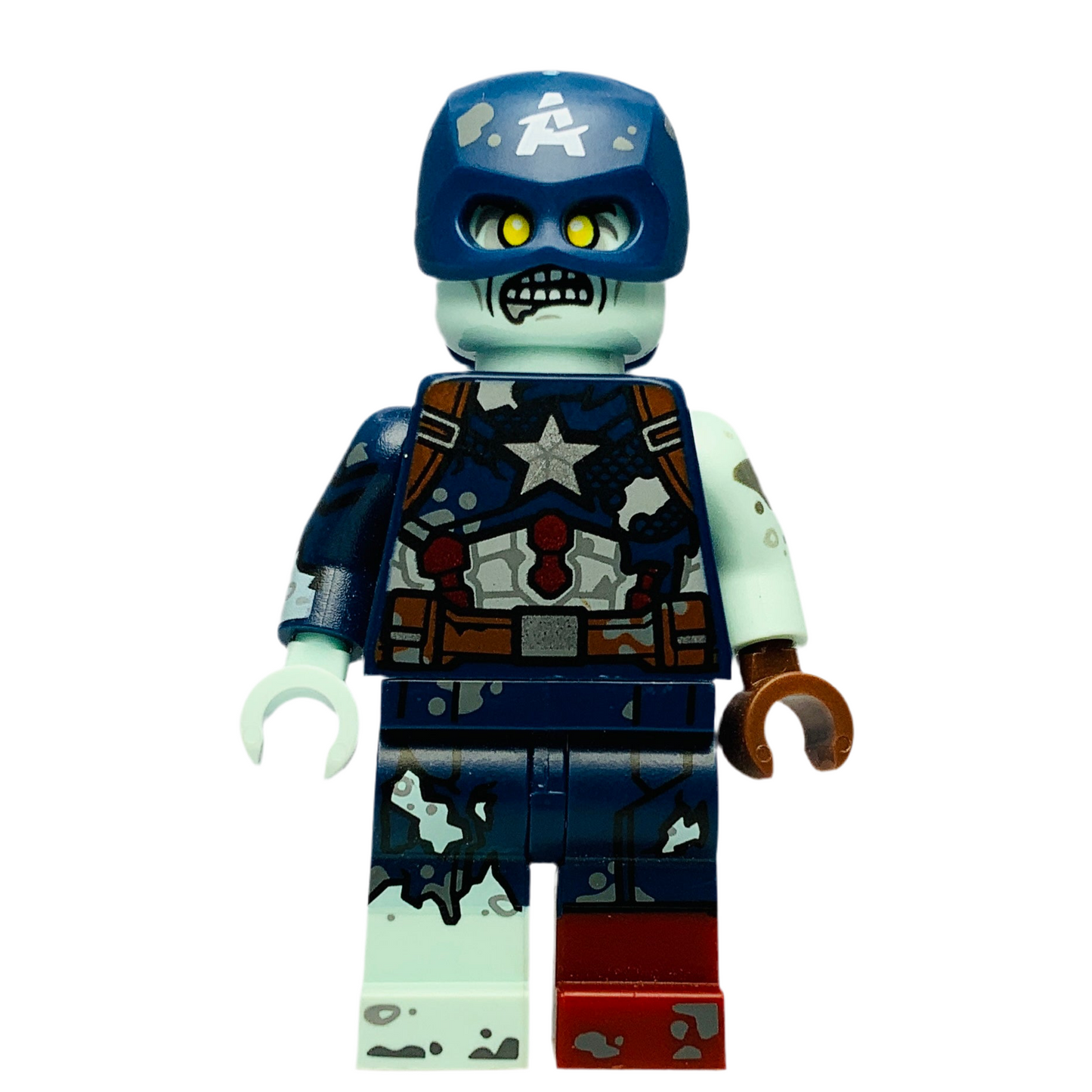 Zombie Captain America, colmar-9 - LEGO® Marvel Minifigure