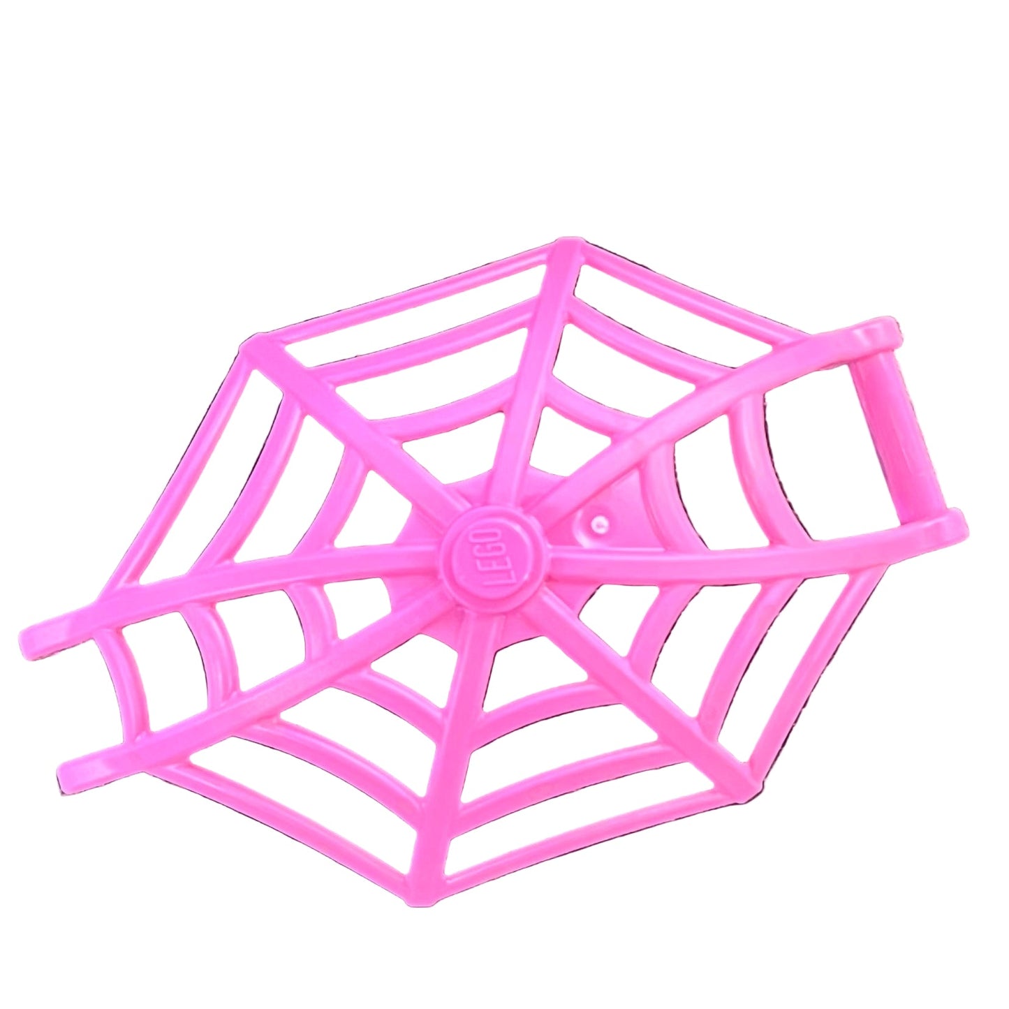 Minifigure, Weapon Spider Web, Large Hemisphere Shape with Bar Handle and Clips, Part# 80487