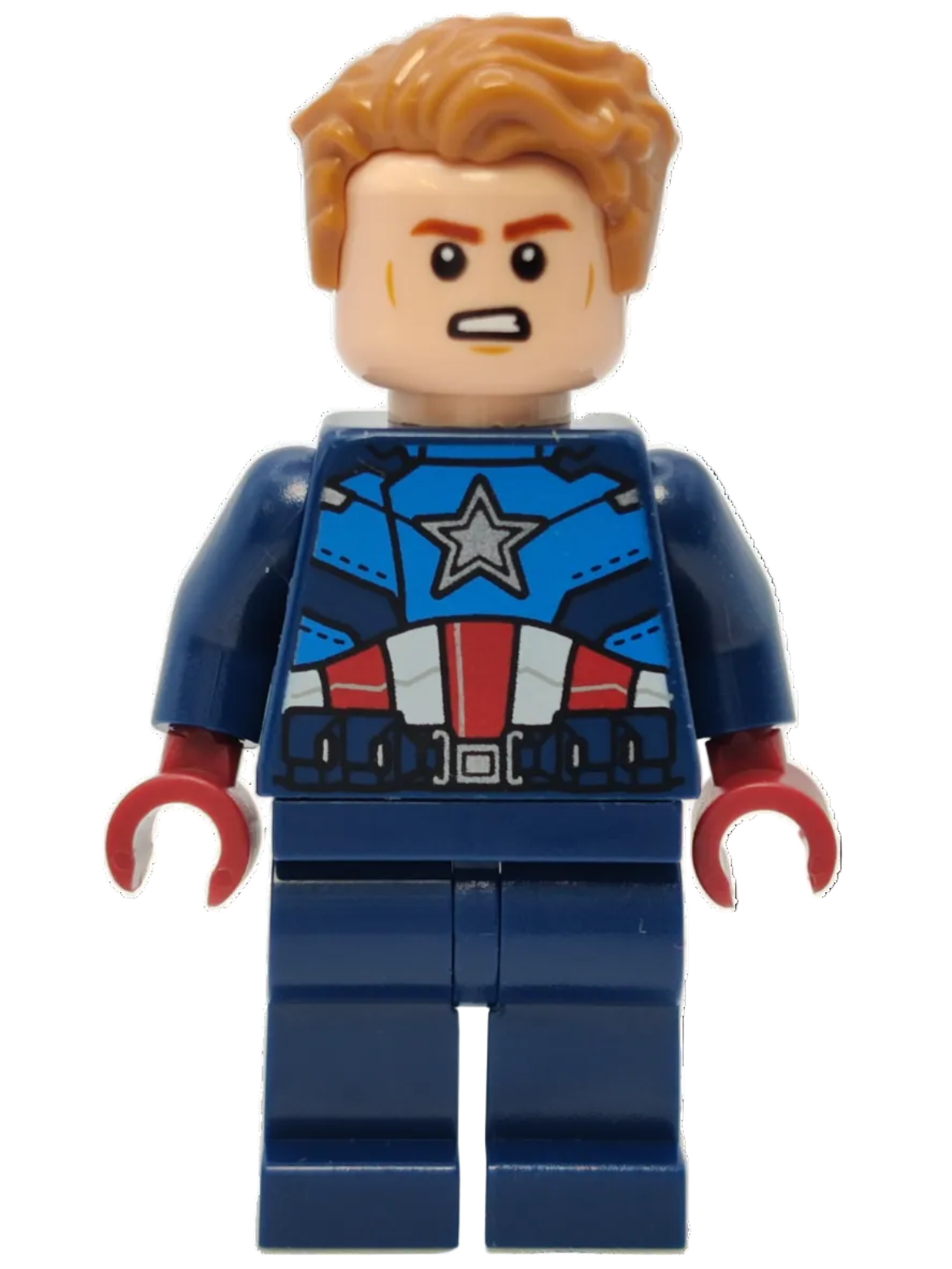 Captain America - Dark Blue Suit, sh0908, LEGO® Marvel Minifigure
