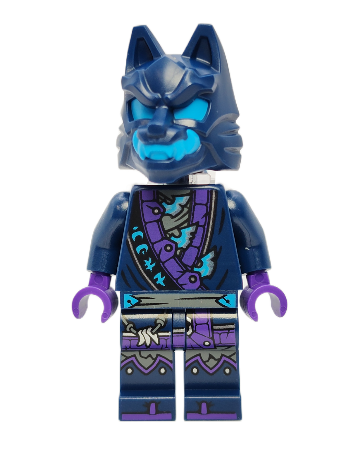 Wolf Mask Claw Warrior - Neck Bracket, njo0869 - LEGO® Ninjago Minifigure