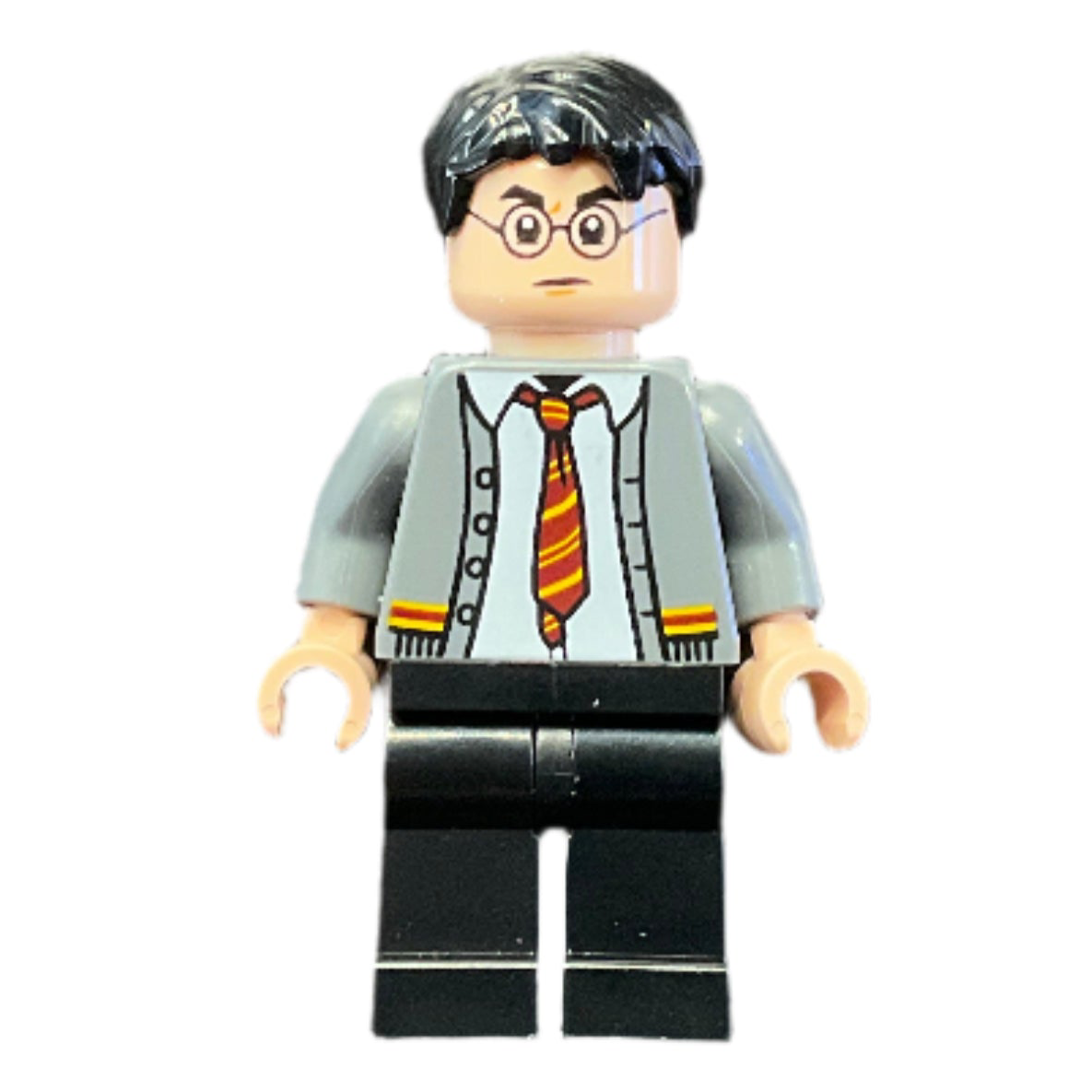 Harry Potter - Dark Bluish Gray Gryffindor Cardigan Sweater Open over Shirt without Wrinkles, hp396