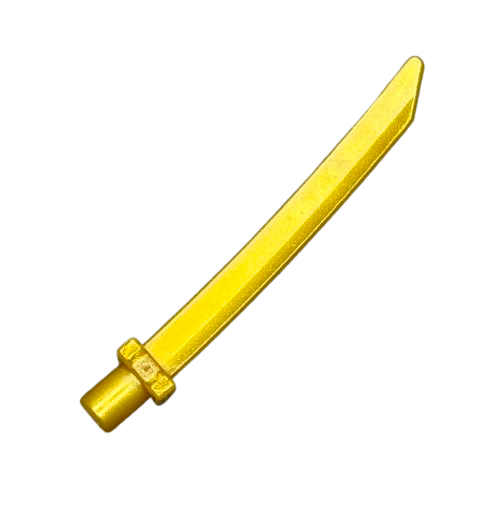 Minifigure, Weapon Sword Blade with Bar, Square Crossguard, Part #37341c