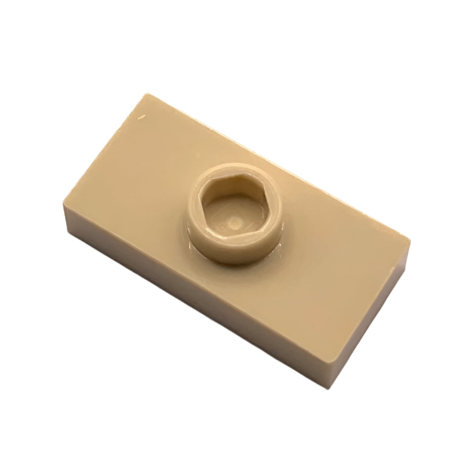 Plate, Modified 1x2 with 1 Stud without Groove (Jumper), Part# 3794a