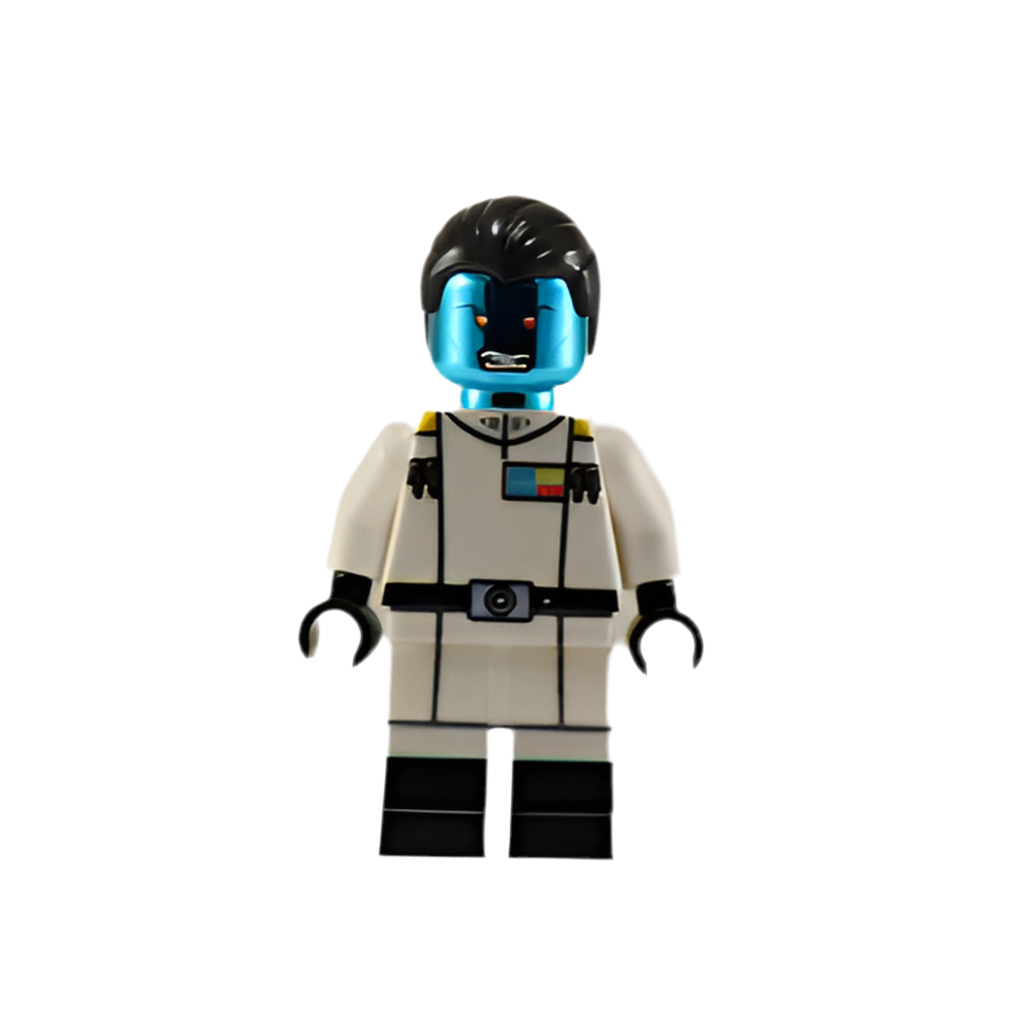 ADMIRAL THRONE CHROME BLUE Star Wars Custom Printed Lego Minifigure