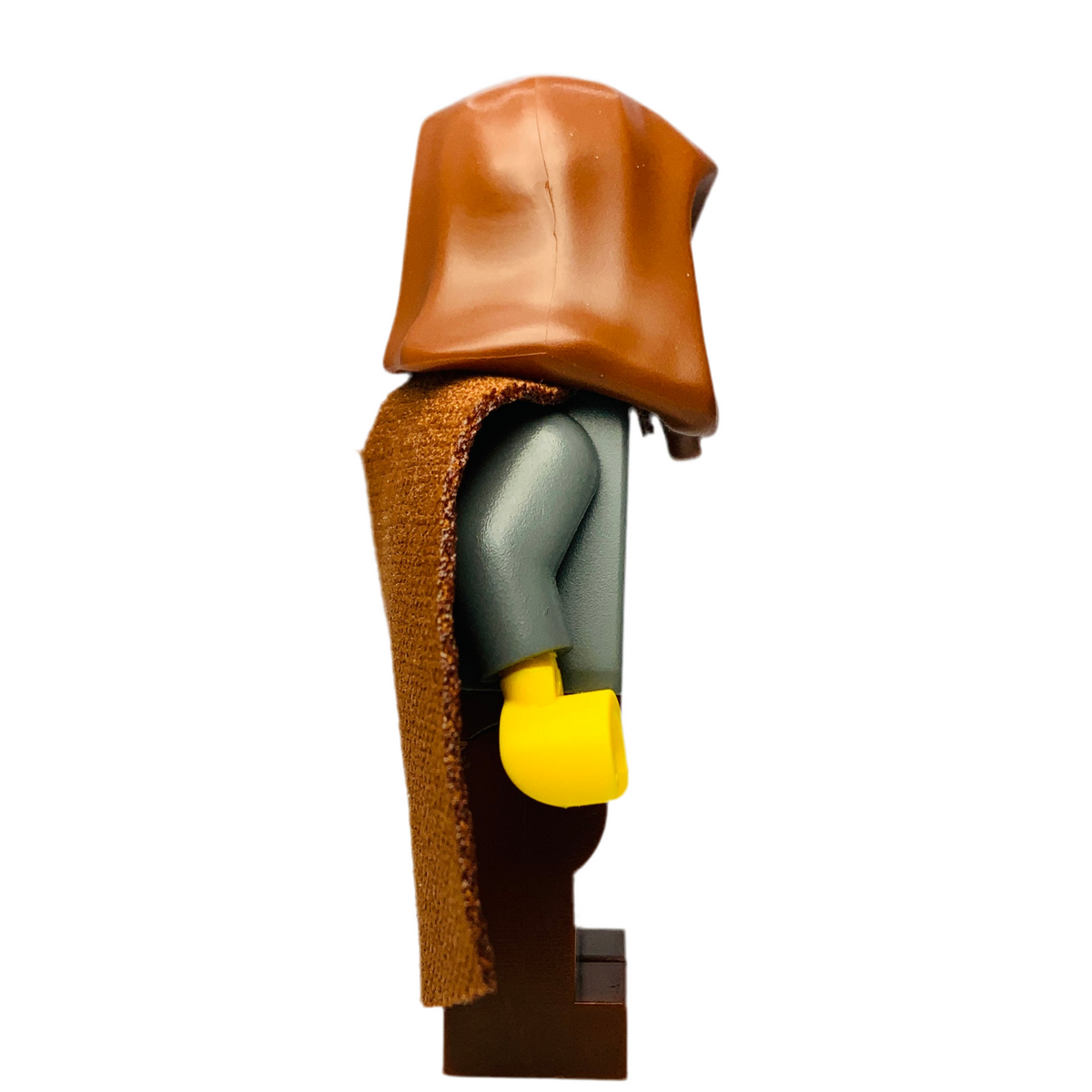 Jedi Bob - Dark Bluish Gray Tunic, Reddish Brown Hood and Cape, sw1379
