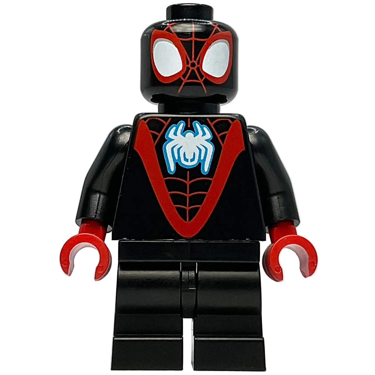 Spider-Man (Miles Morales), White Spider Logo, sh0867, LEGO® Marvel Minifigure