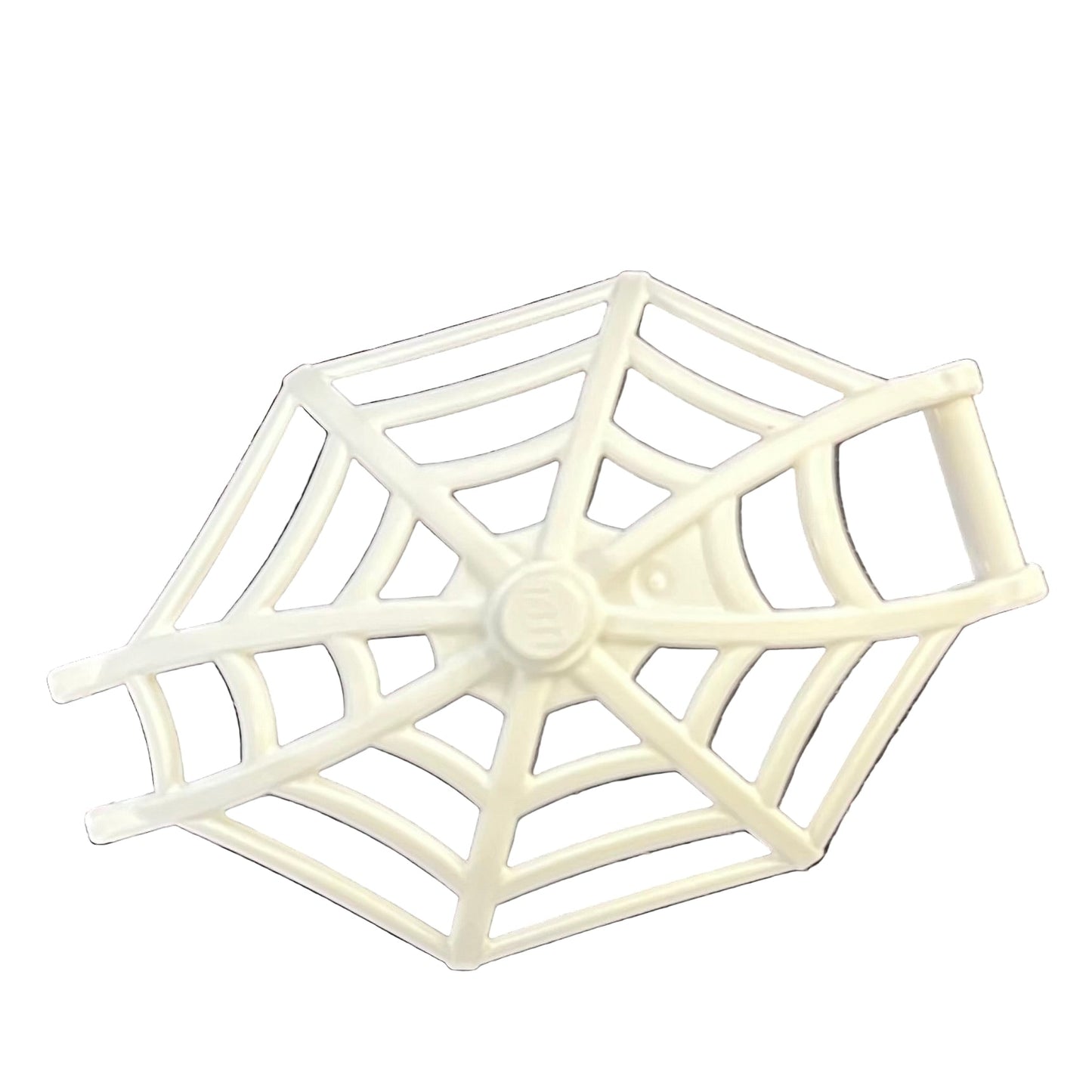 Minifigure, Weapon Spider Web, Large Hemisphere Shape with Bar Handle and Clips, Part# 80487