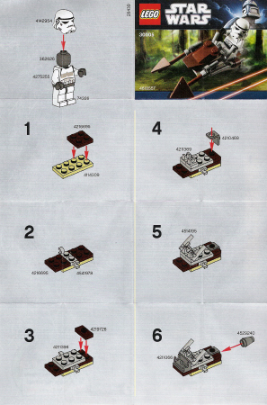 30005-Imperial Speeder Bike - Mini polybag - INSTRUCTIONS ONLY
