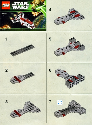 30242-Republic Frigate - Mini polybag - INSTRUCTIONS ONLY