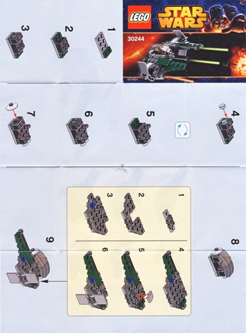 30244-Anakin's Jedi Intercepter - Mini polybag - INSTRUCTIONS ONLY