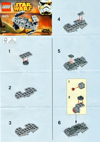 30275-TIE Advanced Prototype - Mini polybag - INSTRUCTIONS ONLY