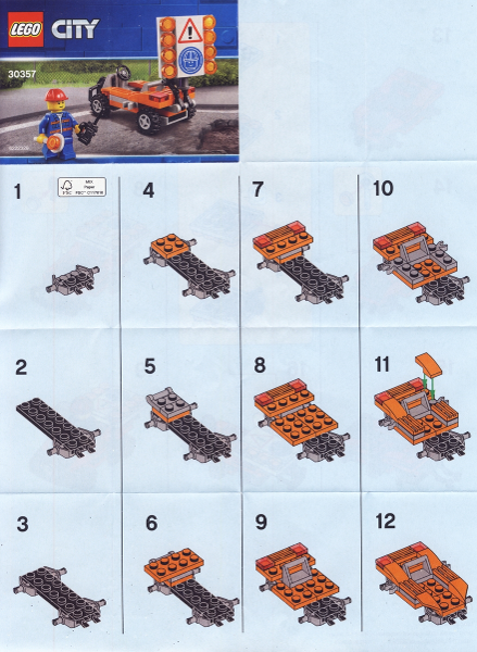 30357-Road Worker polybag - INSTRUCTIONS ONLY