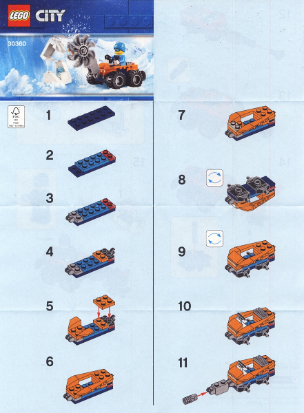 30360-Arctic Ice Saw polybag - INSTRUCTIONS ONLY
