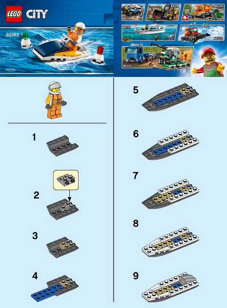 30363-Race Boat polybag - INSTRUCTIONS ONLY