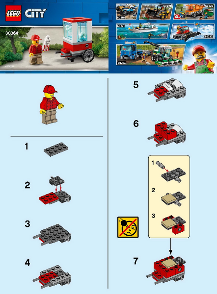30364-Popcorn Cart polybag - INSTRUCTIONS ONLY