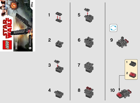 30380-Kylo Ren's Shuttle - Mini polybag - INSTRUCTIONS ONLY