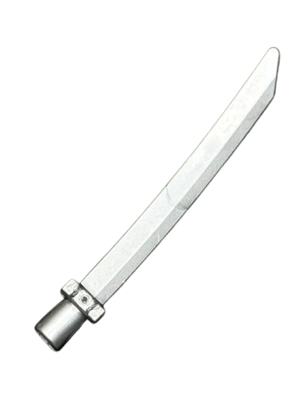 Minifigure, Weapon Sword Blade with Bar, Square Crossguard, Part #37341c