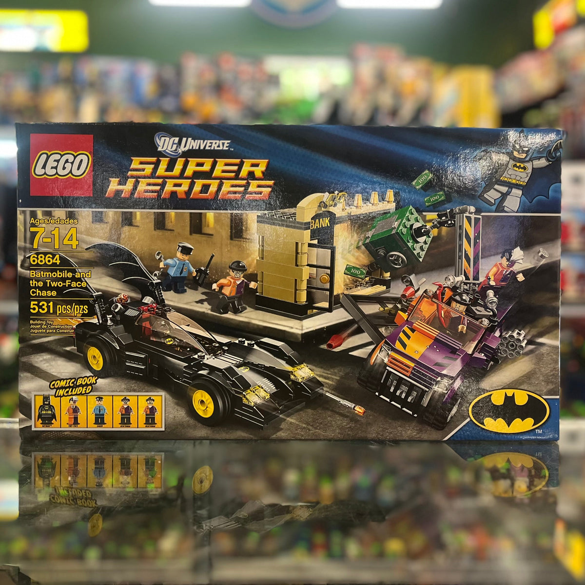 Batmobile and the Two-Face Chase, 6864 - LEGO® DC Super Heroes Set