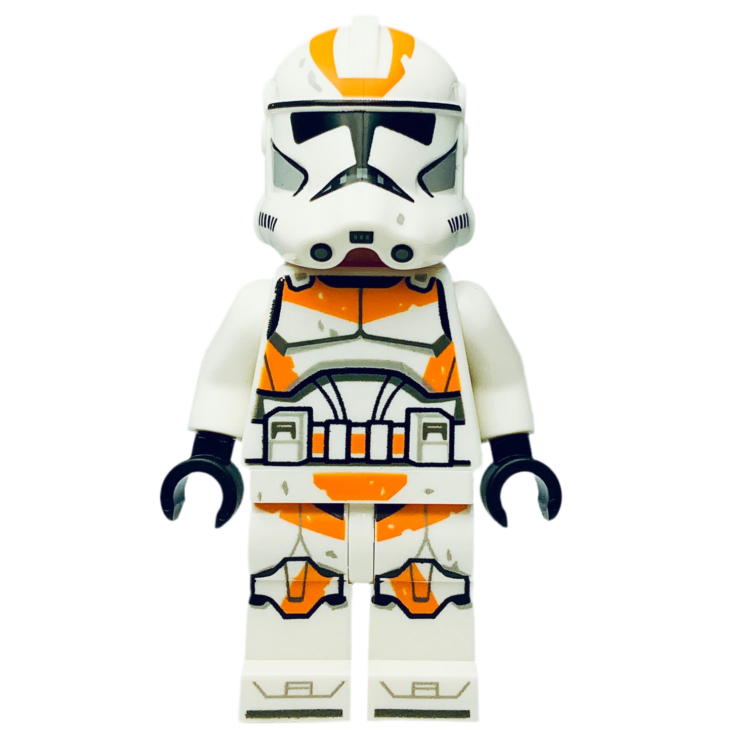 Clone Trooper, 212th Attack Battalion (Phase 2) - White Arms, Dirt Stains, Nougat Head, Helmet with Holes, sw1235