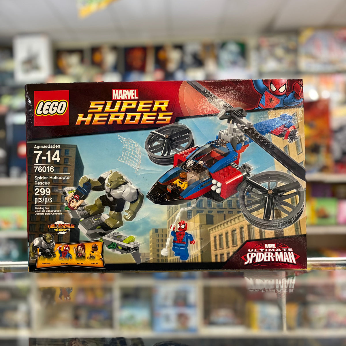 76016 - Spider-Helicopter Rescue - EMPTY BOX ONLY