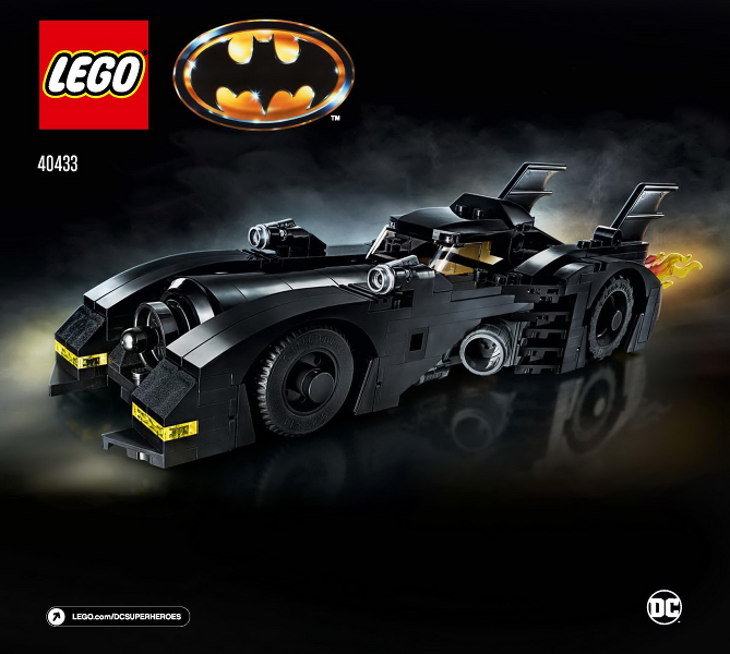 40433-1989 Batmobile - Limited Edition - INSTRUCTIONS ONLY