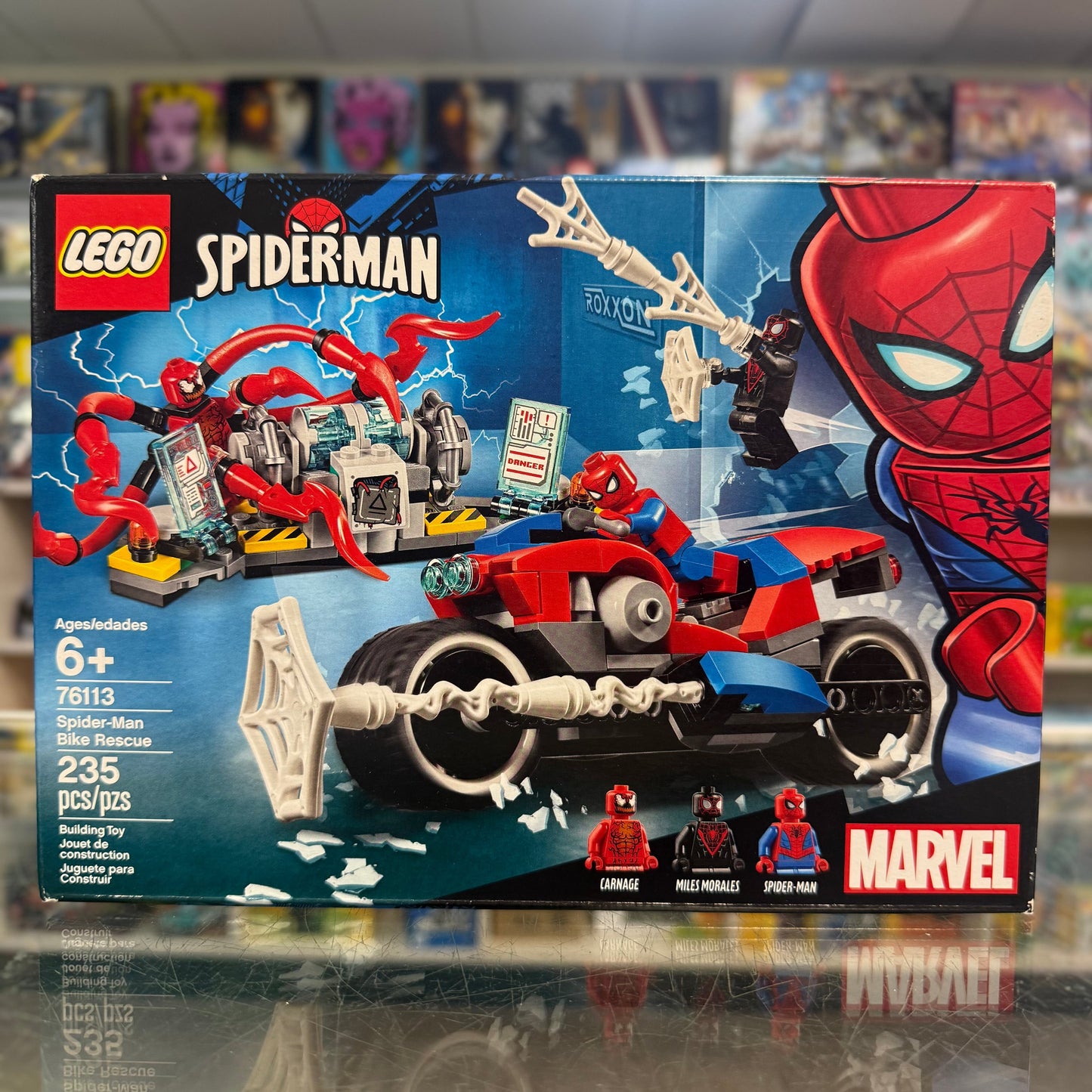 76113 - Spider-Man Bike Rescue - EMPTY BOX ONLY