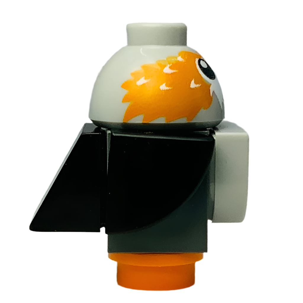 Porg - Black Wings and Tail, V-Shaped between Eyes, Porg01a