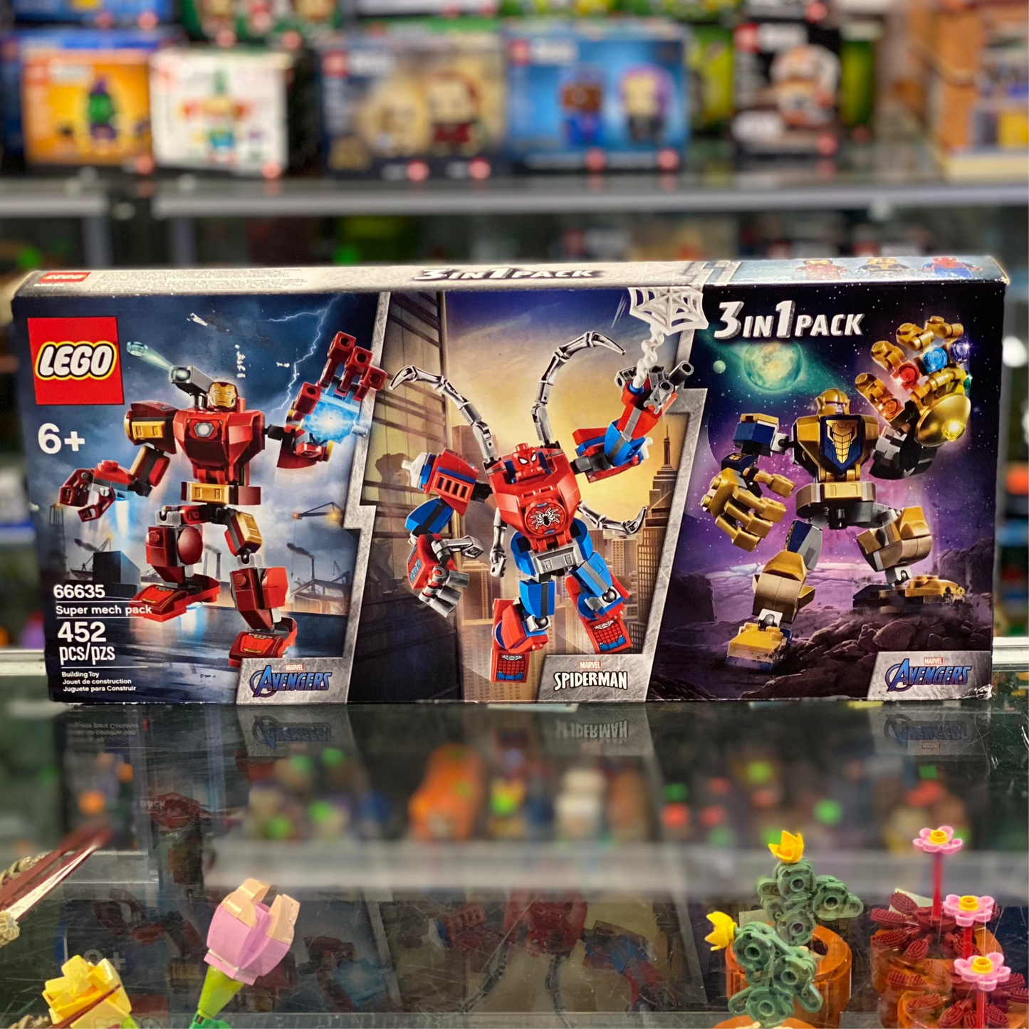 Super Heroes Bundle Pack, Avengers and Spider-Man, 3 in 1 Pack (Sets 76140, 76141, and 76146) - Super mech pack, 66635
