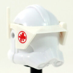 Detail Medic Symbol Print White Visor- CAC