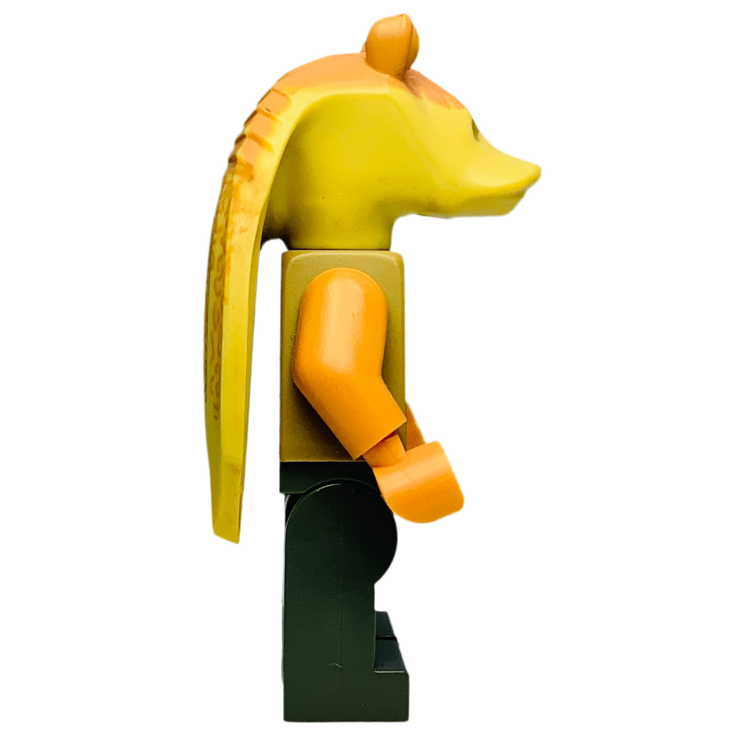 Jar Jar Binks - Dark Tan Torso, Printed Head with Dark Tan Top, Dark Bluish Gray Legs, sw0301 - LEGO® Star Wars Minifigure