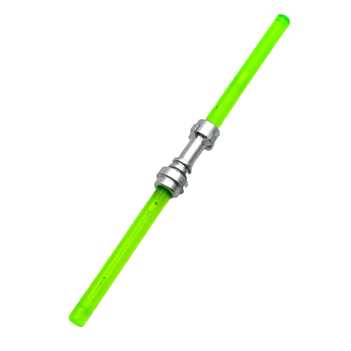 Star Wars Double-bladed Lightsaber Blade (Multiple Colors) with Metallic Silver Hilt, Part# 64567 + 30374 + 30374