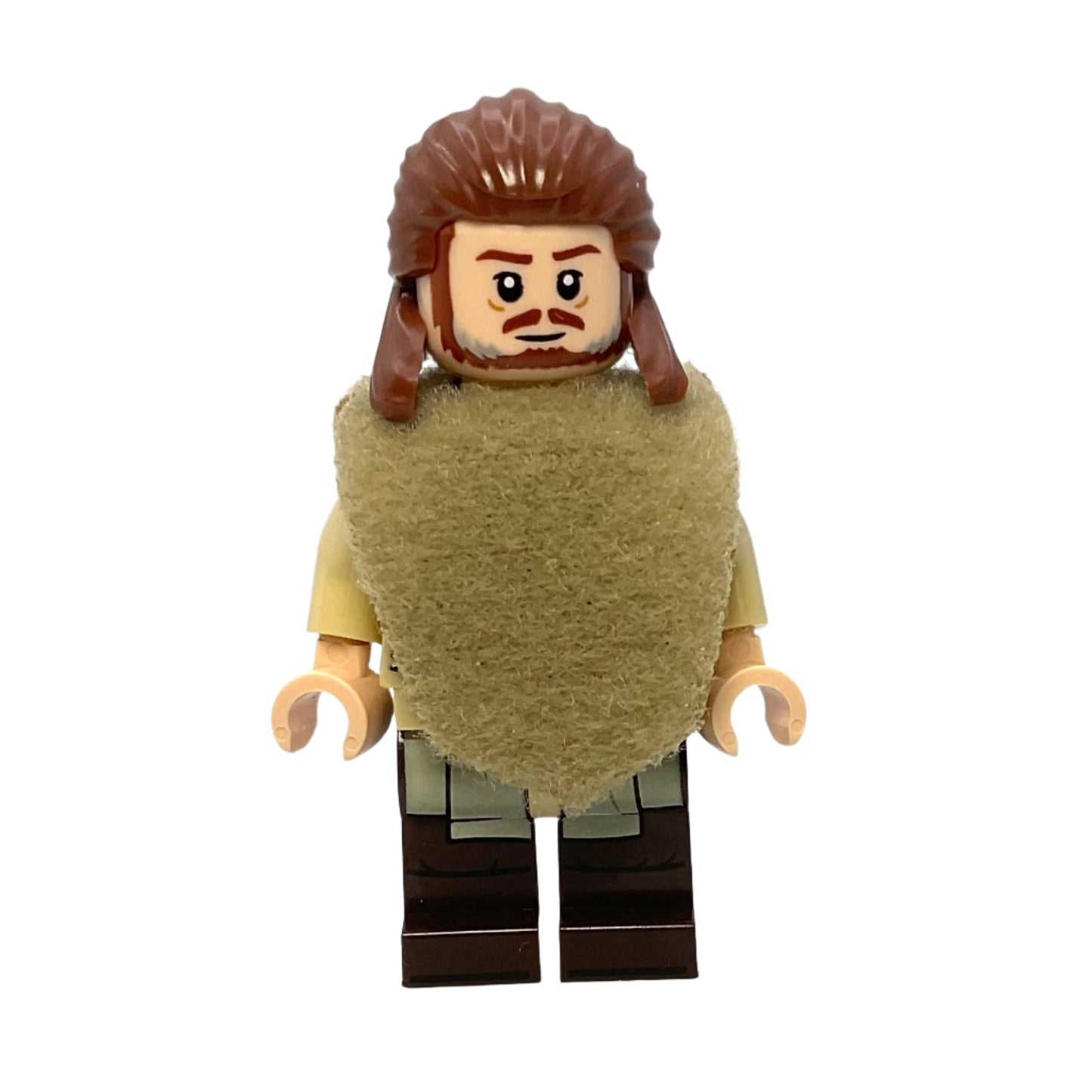 Qui-Gon Jinn - Dark Brown Legs, Poncho, Reddish Brown Beard - sw1334a